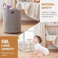 Grey basket cotton rope