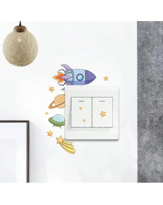 Socket stickers space theme