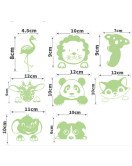 Girls Room Decoration Self Adhesive 3d Fairy Light Wall Switch Sticker - Green Only